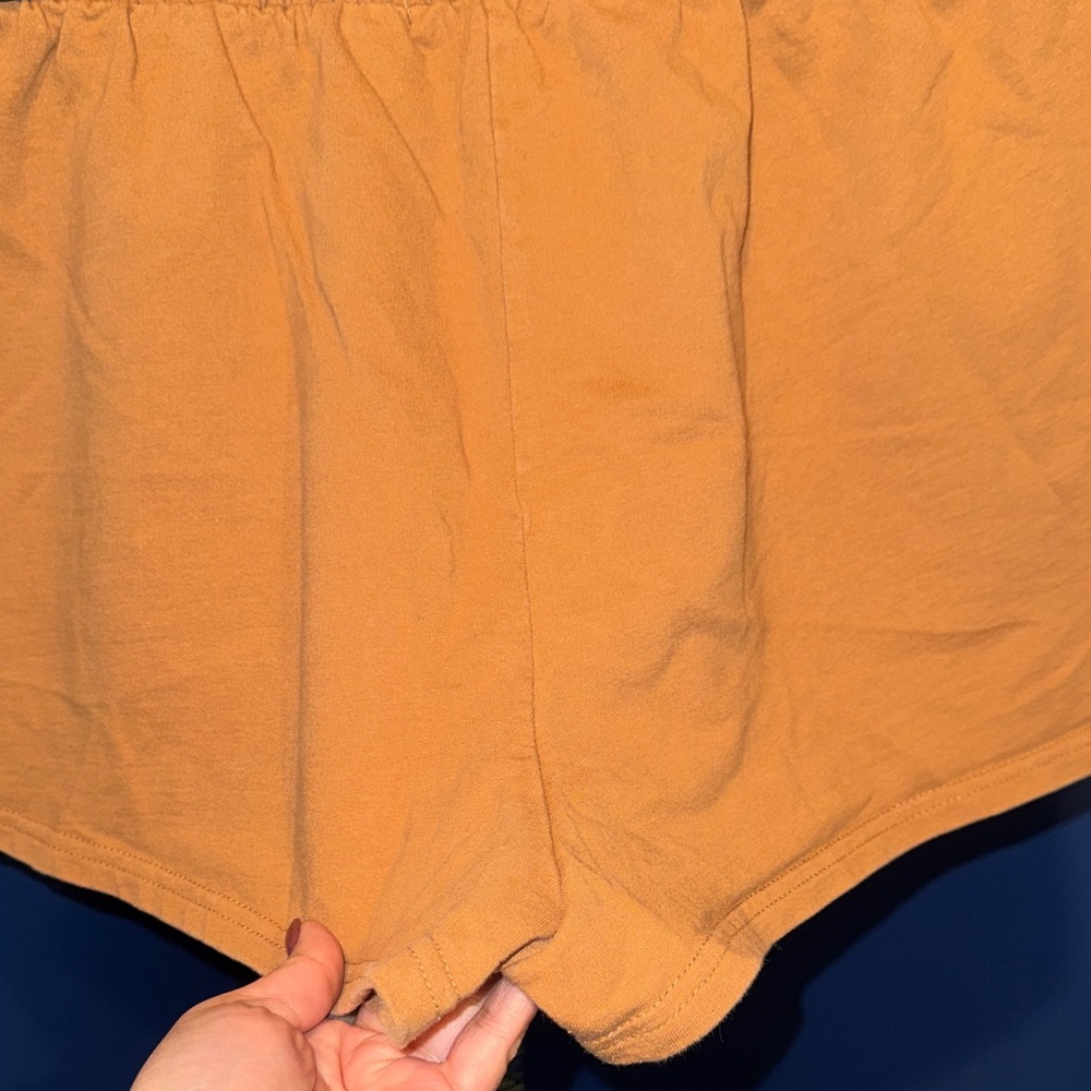 Forever 21- Women's Tan Drawstring Shorts Size Large - Picture 13 of 14